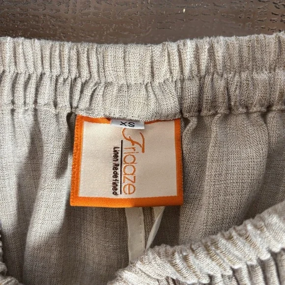 Vintage Fridaze Linen Pants Womens XS Resort Spring Break Beach Vacation Travel - Picture 3 of 8
